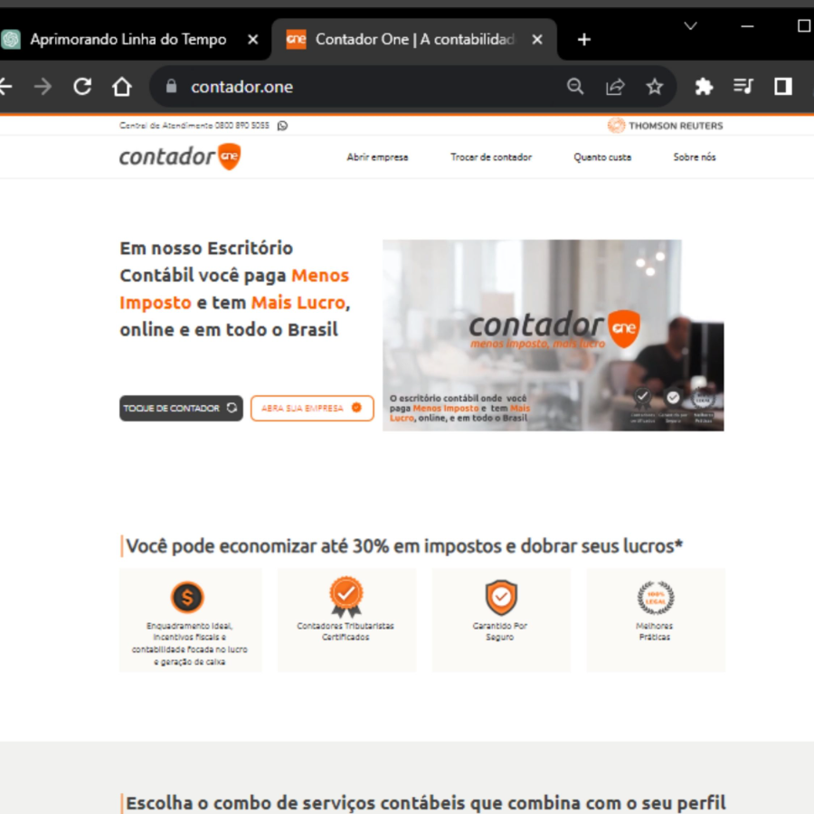 Contador One e as franquias — 2020
